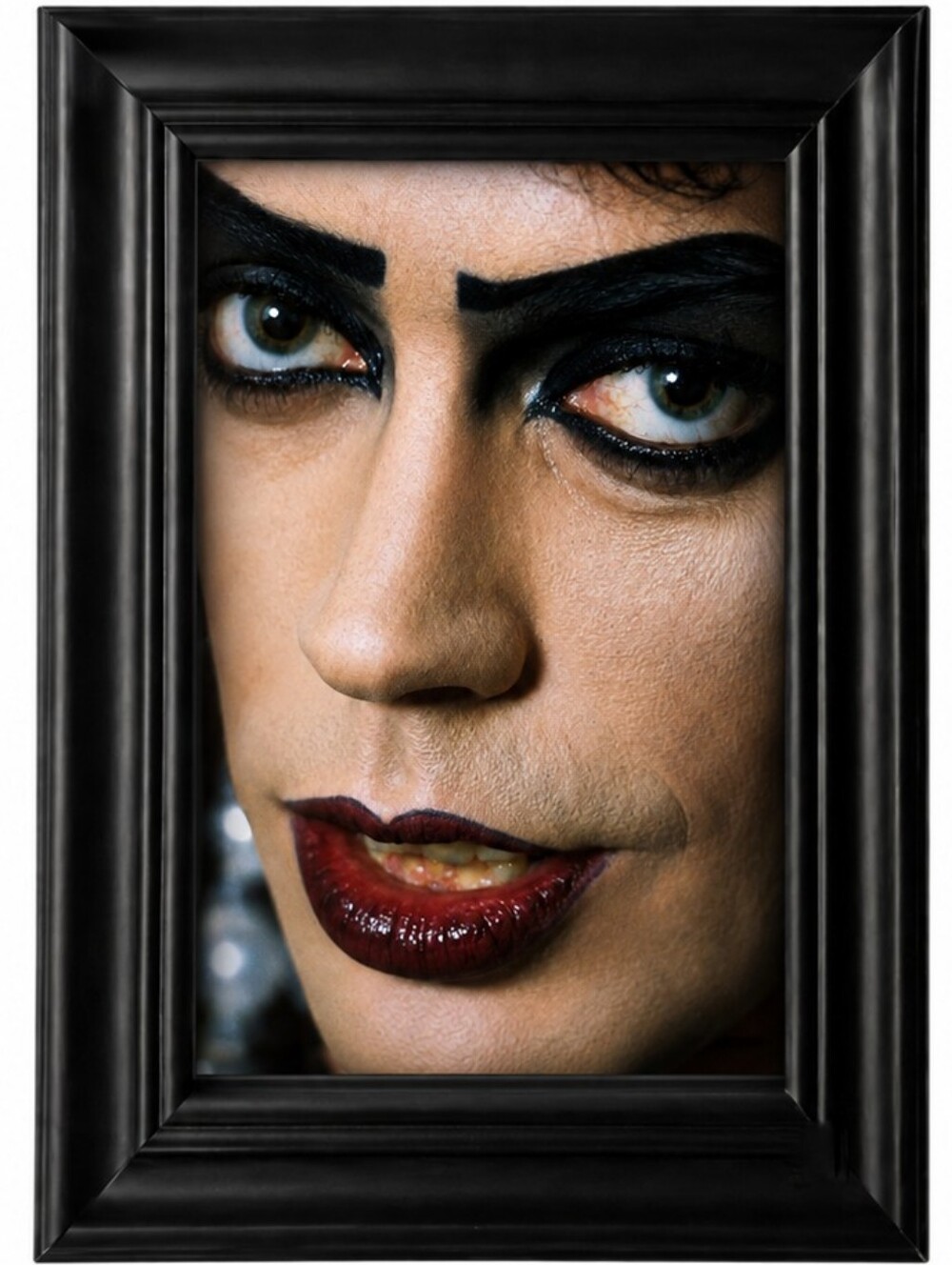 Tim Curry Rocky Horror Pictures Show Retro Punk Rock Fem Metal Musical Framed